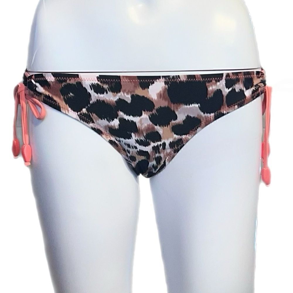 Cheetah Print String Bikini Bottom - Picture 2 of 12